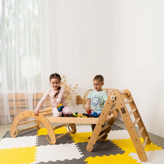 Climbing Triangle and Arch for Toddlers - Foldable, Montessori Inspired, Rocking Climber, Gift for Children